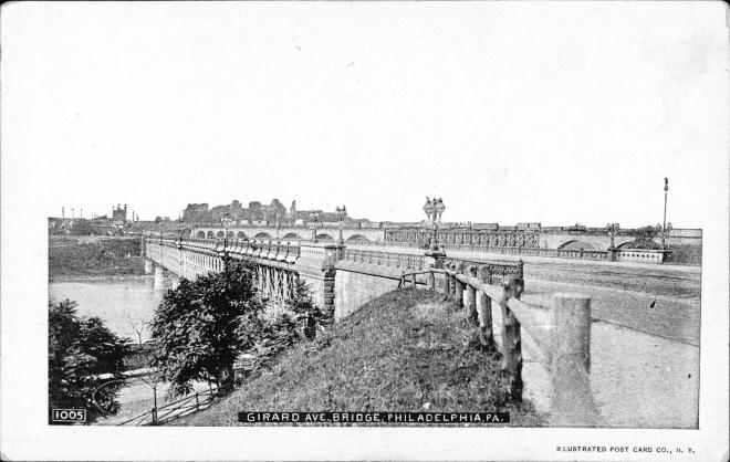 [Girard Ave. Bridge, Philadelphia, Pa. Postcard]