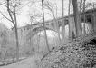 View of west face of Walnut Lane Bridge from Forbidden Drive